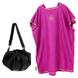 Maxbell Adult Surf Beach Hood Poncho Wetsuit Changing Robe & Changing Mat Purple