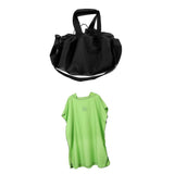 Maxbell Adult Surf Beach Hood Poncho Wetsuit Changing Robe & Changing Mat Green
