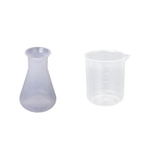 Maxbell 250ml Conical Flask Bottle & 500ml Graduated Beaker Measuring Lab Supply