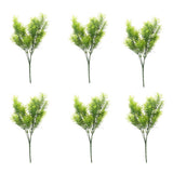 Maxbell 6Pcs 30cm Green Artificial Cedar Tree Home Garden Decoration Conifer Tree