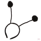 Maxbell 6Pcs Girl Kids Insect Bumlebee Ant Ladybug Alien Headband Party Costume