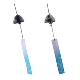 Maxbell 2pcs Japanese Furin Wind Chime Nambu Cast Iron Iwachu Bells Garden Decor