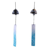 Maxbell 2pcs Japanese Furin Wind Chime Nambu Cast Iron Iwachu Bells Garden Decor