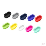 Maxbell 20 Pieces Soft Silicone Anti Dust Plugs for Garmin Fenix 5  Multi Colors