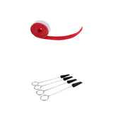 Maxbell Double Faced Adhesive Tape+4 Pcs Piano Tuning Mutes with Handle Tuning Tools