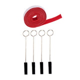 Maxbell Double Faced Adhesive Tape+4 Pcs Piano Tuning Mutes with Handle Tuning Tools