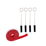 Maxbell Double Faced Adhesive Tape+4 Pcs Piano Tuning Mutes with Handle Tuning Tools