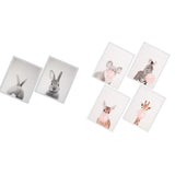 Maxbell 6 Panels Canvas Oil Paintings Wall Decor Cute Animal Art Pictures