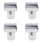 Maxbell 4Pcs 25mm Boat Handrail Fitting 90 Degree Tee 3 Way - 316 Stainless Steel
