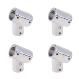 Maxbell 4Pcs 22mm Boat Handrail Fitting 60 Degree Tee 3 Way - 316 Stainless Steel