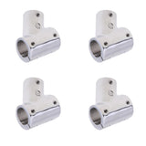 Maxbell 4Pcs 22mm Boat Handrail Fitting 60 Degree Tee 3 Way - 316 Stainless Steel