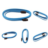 Maxbell 5pcs 1M SATA 3.0 III SATA3 SATAiii High Speed 6GB/s Data Cable Cord Blue