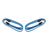 Maxbell 2pcs 1M SATA 3.0 III SATA3 SATAiii High Speed 6GB/s Data Cable Cord Blue