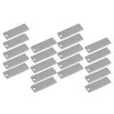 Maxbell 20 Pieces Metal Rectangle Shape Blank Stamping Charms Tags Necklace Pendants