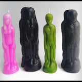 Maxbell 2 Pieces Men Women Shape Candle Mould Soap Mold for Candle Making DIY Craft