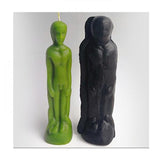 Maxbell 2 Pieces Men Women Shape Candle Mould Soap Mold for Candle Making DIY Craft