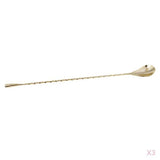 Maxbell 3pcs Stainless Steel Muddler Threaded Stirring Cocktail Spoon Bar Tools