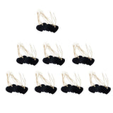 Maxbell 80 Pieces Wooden Heart Hanging Chalkboard Memo Message Blackboard Wedding