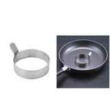Maxbell 2pcs Nonstick Egg Fryer Round Ring Kitchen Cooker Mold Breakfast Maker 9cm