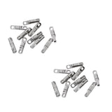 Maxbell 20pcs Column Type Rotary Ring Bearing Swivel Fishing Swivels Hook Connectors