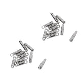 Maxbell 20pcs Column Type Rotary Ring Bearing Swivel Fishing Swivels Hook Connectors