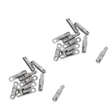 Maxbell 20pcs Column Type Rotary Ring Bearing Swivel Fishing Swivels Hook Connectors