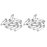 Maxbell 20Pcs Stainless Steel Long Line Longline Clips for Fishing Snapper or Shark