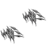 Maxbell 20Pcs Copper Quick Sinker Fishing Swivels Rolling Barrel Swivels Tackle