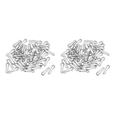 Maxbell 100pcs Fishing Quick Change Hawaiian Snaps Swivels Baits Lures Clip Links