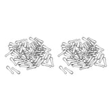 Maxbell 100pcs Fishing Quick Change Hawaiian Snaps Swivels Baits Lures Clip Links