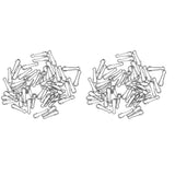 Maxbell 100pcs Fishing Quick Change Hawaiian Snaps Swivels Baits Lures Clip Links