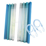 Maxbell 2 Pcs Voile Sheer Window Curtain Panel Total Width 280cm Size XL