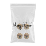 Maxbell 4x Grass House 12cm Handwoven Straw Bird Nest Hatching Breeding Grass Cave