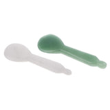 Maxbell 2 Pieces Jade Stone Guasha Board Chinese Gua Sha Scraping Face Massage Tool