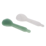Maxbell 2 Pieces Jade Stone Guasha Board Chinese Gua Sha Scraping Face Massage Tool