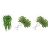 Maxbell 7Pcs Artificial Weeping Ivy Vine Monstera Leaves Hanging Decor