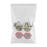 Maxbell 2xNovelty Gold US Dollar Sunglasses Red Lips Eye Glasses Funny Costume Party