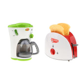 Maxbell Simulation Home Appliance Kids Role Play Toy Bread Maker + Coffee Machine