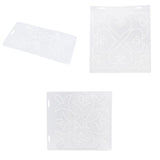 Maxbell 3 x Plasitc Quilting Template Stencils for Embroidery Patchwork Sewing Craft