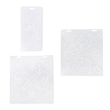 Maxbell 3 x Plasitc Quilting Template Stencils for Embroidery Patchwork Sewing Craft