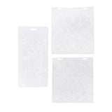 Maxbell 3 x Plasitc Quilting Template Stencils for Embroidery Patchwork Sewing Craft