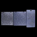 Maxbell 3 x Plasitc Quilting Template Stencils for Embroidery Patchwork Sewing Craft