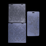 Maxbell 3 x Plasitc Quilting Template Stencils for Embroidery Patchwork Sewing Craft