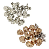 Maxbell 20 Sets Skull Studs Rivets Punk Rock DIY Spikes Shoes Bags Decor