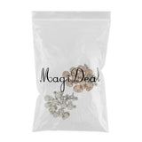 Maxbell 20 Sets Skull Studs Rivets Punk Rock DIY Spikes Shoes Bags Decor