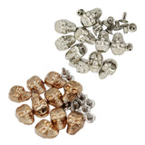 Maxbell 20 Sets Skull Studs Rivets Punk Rock DIY Spikes Shoes Bags Decor