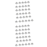 Maxbell 50pcs Crystal Sofa Headboard Buttons Upholstery Decoration Silver 20/22mm