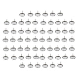 Maxbell 50pcs Crystal Sofa Headboard Buttons Upholstery Decoration Silver 20/22mm