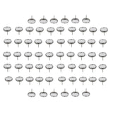 Maxbell 50pcs Crystal Sofa Headboard Buttons Upholstery Decoration Silver 20/22mm