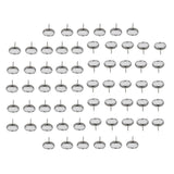 Maxbell 50pcs Crystal Sofa Headboard Buttons Upholstery Decoration Silver 20/22mm